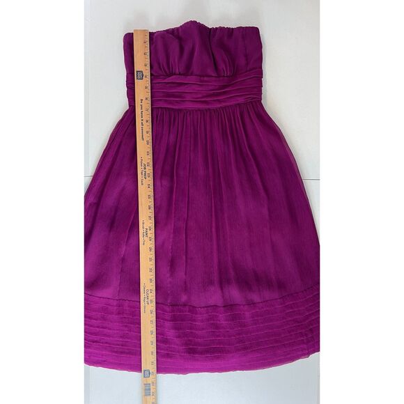 J Crew Women's Strapless Silk Empire Waist Dress Style 97895 Size 0 Petite - Picture 10 of 11